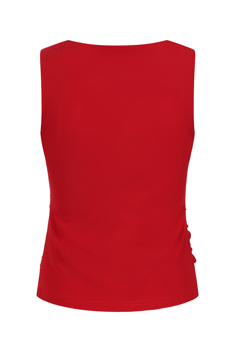 Maddison Red Ribbed Top